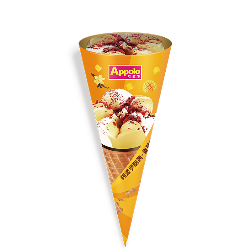 阿波罗甜筒-香草味+芒果味