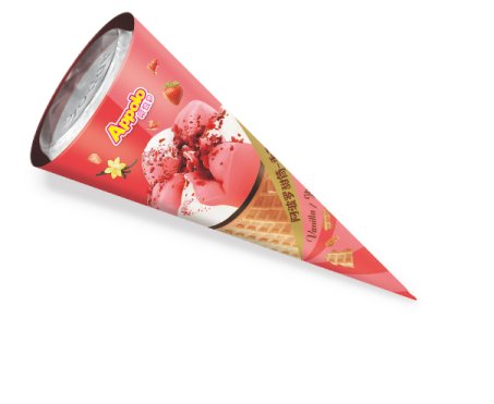 阿波罗甜筒-香草味 草莓味