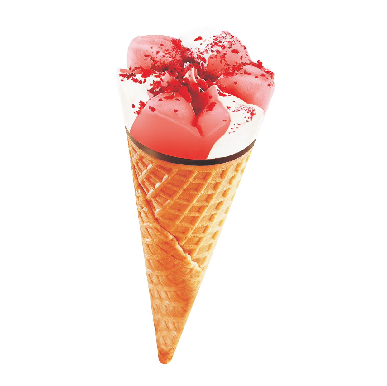 阿波罗甜筒-香草味 草莓味